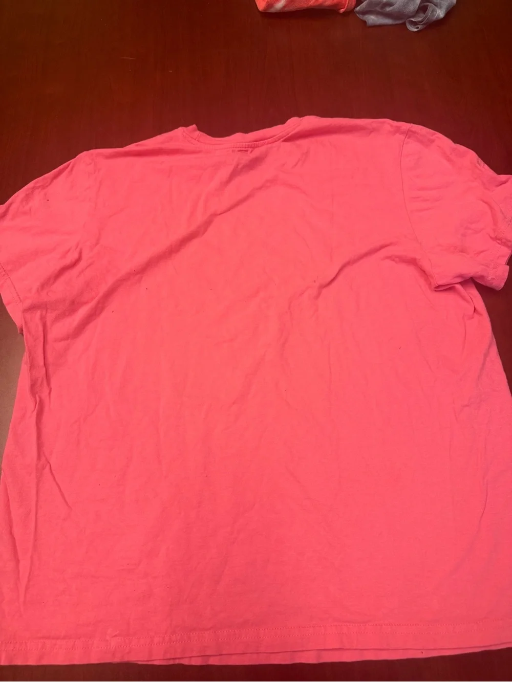 adidas Men’s Hot Pink Short Sleeve Tee with Floral Logo